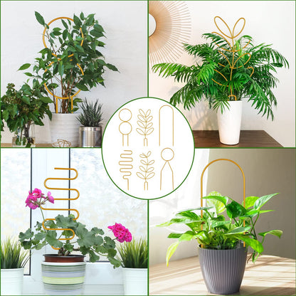 Trellis for Potted Plant,Metal Wire Stake for Climbing Plants Indoor Houseplant Lover,Trellis for Garden Potted Plant,Hoya,Pothos,Flower,Monstera-PLJ-009_CA