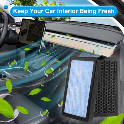 Cabin Air Filter Model Y Model 3 Replacement with Carbon Activated, Tesla Air Filter Replacement kit for Tesla Accessories 2016-2025, 2 Pack