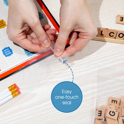 Spartan Industrial - 10” X 10” (100 Count) 2 Mil Clear Reclosable Zip Plastic Poly Bags with Resealable Lock Seal Zipper