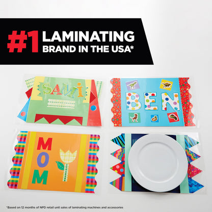 Scotch® Self-Sealing Laminating Pouches LS854-10G, Gloss Finish, Letter Size (Pack of 10)