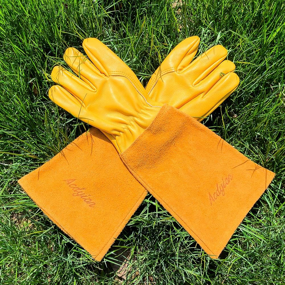 Acdyion Gardening Gloves for Women/Men Rose Pruning Thorn&Cut Proof Garden Glove