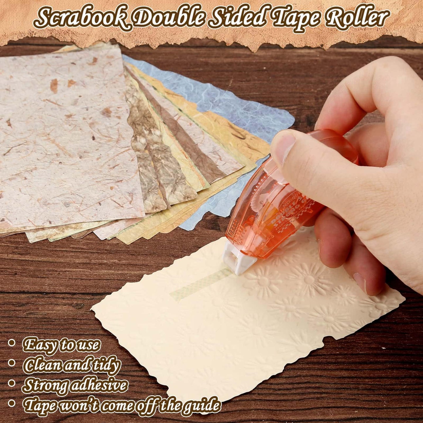 226 Sheets Textured Scrapbook Paper Kit with Photo Tapes, Vintage Scrapbooking Supplies Craft Paper for Junk Journal Supplies Planner Mixed Collage Materials Embellishments