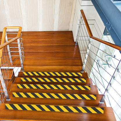 COSIMIXO 6" x 35Ft Black&Yellow Heavy Duty Anti Slip Tape for Stairs Outdoor/Indoor Waterproof Grip Tape Safety Non Skid Roll for Stair Steps Traction Tread Staircases Non Slip Strips…