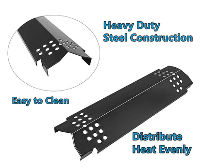 Replace parts Porcelain Steel Grill Heat Plates, Replacement Parts for Home Depot Nexgrill 720-0830H, 5 Burner 720-0888, 720-0888N,720-0882A, 720-0882S, 6 Burner 720-0896B, 720-0898 Gas Grill (5-pack)