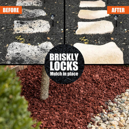 Shabebe Mulch Glue for Landscaping, 80% Superior Hold 32OZ Rock Glue,2X Coverage vs Regular–Ideal for Mulch, Pine Straw, Stone–Fast-Drying, Non-Toxic,Dries Clear, Pea Gravel Stabilizer for Garden