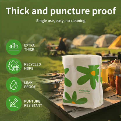 Car Trash Bags Stand-up and Self-Adhesive Dual-Purpose Portable Disposable Garbage Bags Suitable for Car,Boat, Plane,Home and Office, 60pcs