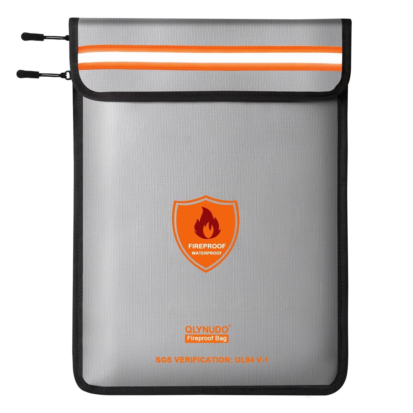 Upgraded Fireproof Document Bag (2200℉), Fireproof Money Bag for Cash with Zipper (aluminum Foil Lining), Waterproof Money Pouch for Valuables