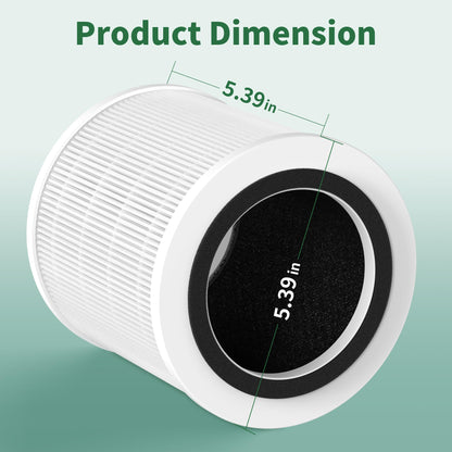 2 Pack H7126 Replacement Filter for GoveeLife H7126 Mini Air Purifier, 3-in-1 High-Efficiency Air Filter, Replace Part #H7126-RF