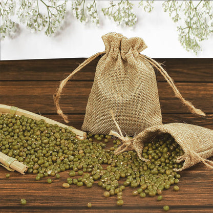 DMIMIA Small Burlap Bags 50 PCS with Drawstring, 4x6 Inch /10x15 CM Gift Bags,Jewelry Pouches, Wedding Favors, Jewelry Packing, Sacks