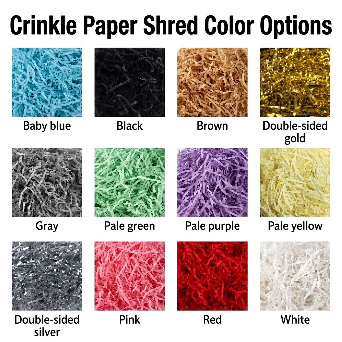 1LB (455g) Double Sided Silver Shredded Tissue Paper for Packing Gift Boxes - Premium Crinkle Cut Baskets Filler Shredded Paper, Recyclable Hamper Fillers for Packaging, Crafting & Gifting