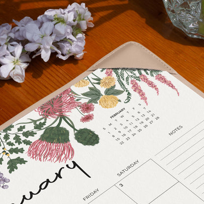 Cabbrix Desk Calendar 2026 with Desktop Mat, Desk Pad Calendar 15"x 12" From January 2026 to June 2027, Desk Calendar for Home Office and School, Easy Planning (Apricot)