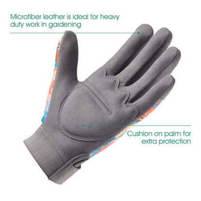 COOLJOB Thorn Proof Gardening Gloves for Women, 2 Pairs Rose Pruning Work Gloves for Ladies, Non-slip for Heavy Duty, Medium Size