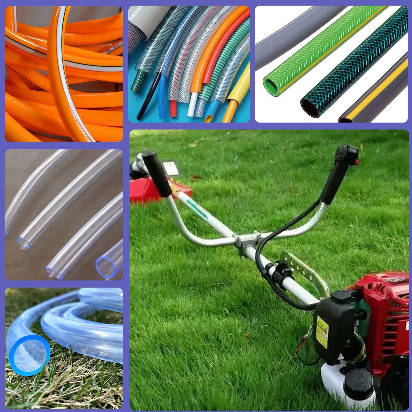 Swpeet 6Pcs Blue Straight & 90 Angled Line Clamps Flexible Hose Clamps Pliers Kit, Hose Pinch Off Pliers Set for Brake, Fuel, Coolant Hoses, Most Flexible 5.9" 7.3" 10"