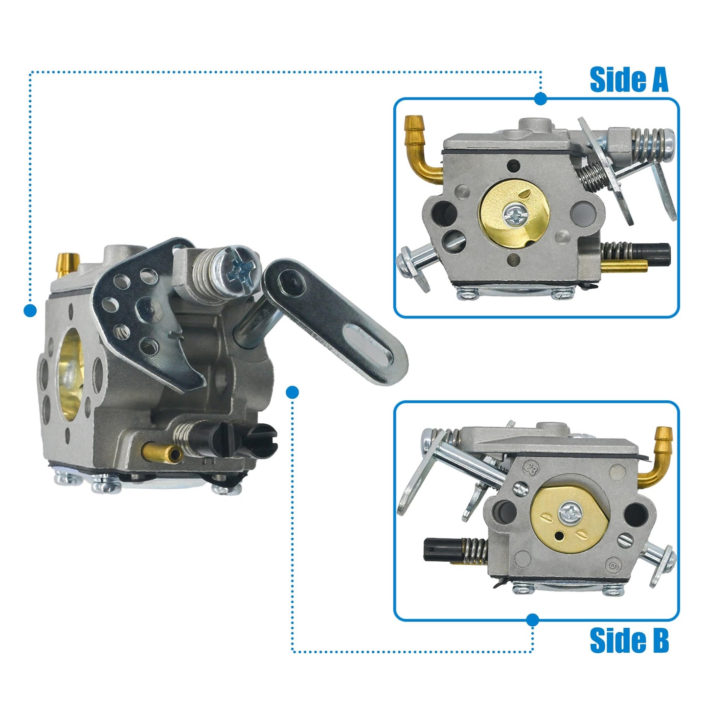 Carburetor Replacement for McCulloch Chainsaw 3200 3205 3210 32cc 35cc 38cc Engine CS6MHO35UB24RA 9287-310001 Carb Kit with Air Filter Fuel Filter Spark Plug