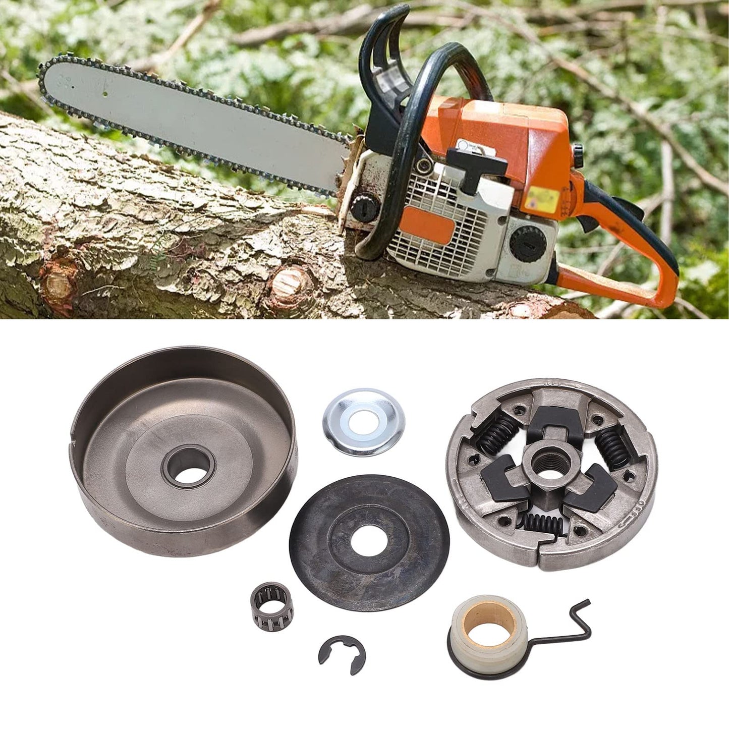 Sprocket Clutch Drum Replacement for 026 024 MS260 MS270 MS280 MS271 MS291 MS240 3/8 Chainsaw Made from Premium Iron Suitable for Forestry Farming Fishing Animal Husbandry Aquaculture