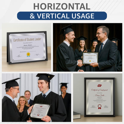 50 Certificate Paper 8.5 x 11 for Printing - Blank Certificate Papers for Award Certificates & Diploma Paper - Premium Silver Foil Award Papers Cardstock for Awards & Certificates Graduation