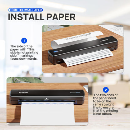 POLONO D810 Thermal Printer Paper 8.5 x 11 Inch, Advanced Thermal Printing, US Letter Size Thermal Paper Compatible with D810, Size 8.5" x 11",100 Sheets