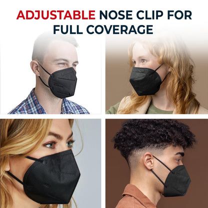 [30 PACK] 5-Ply Disposable Face Mask - Premium Material and Comfortable Fit for Safe and Effective Protection