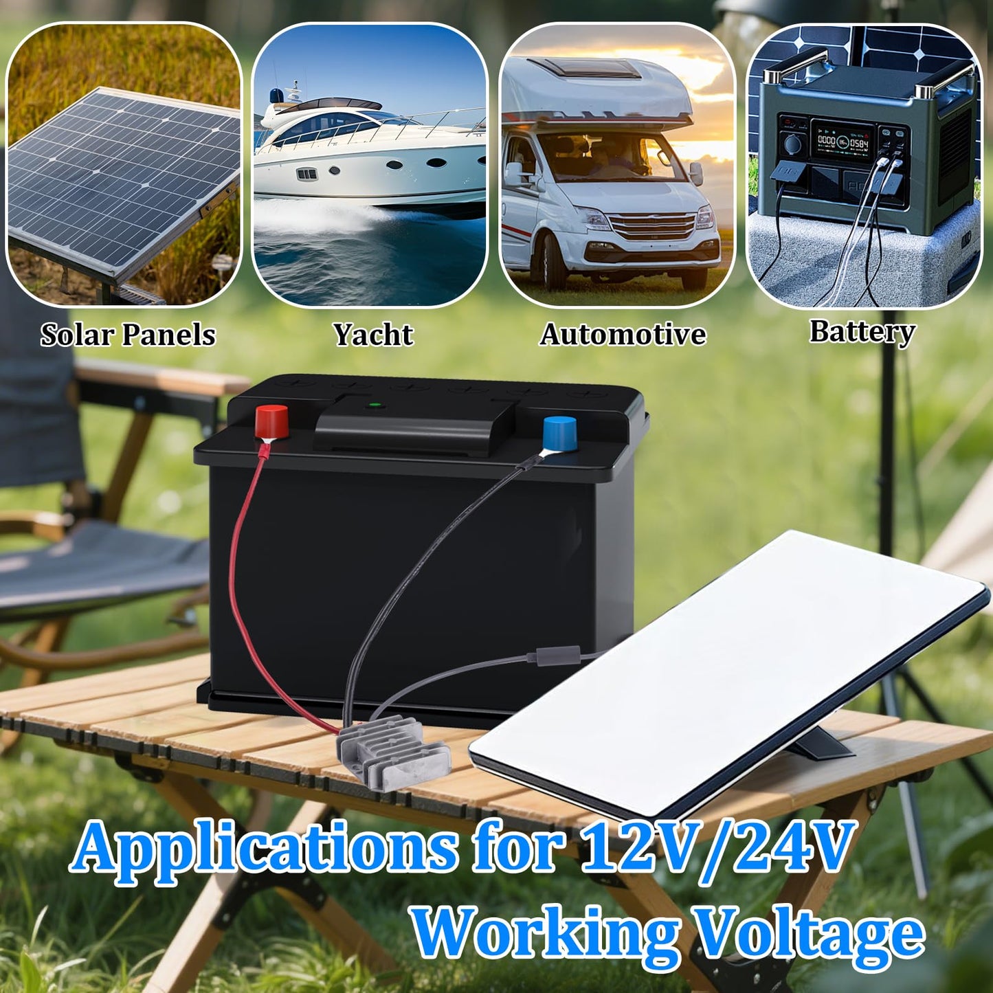 BMMOREN DC 12V/24V to 48V 1.5A Step Up Converter Cable for Starlink Mini, 12V Adapter Power Cord Converter for Starlink Mini Power Supply Cord Boost Conversion with DC5521 Female Port