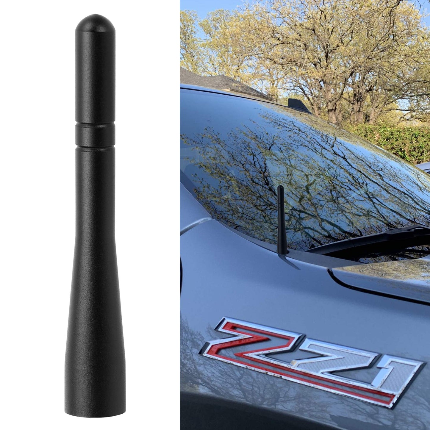 Bingfu Vehicle Short Antenna Mast Car Truck Antenna Replacement for Heavy Duty Truck Mini Antennas