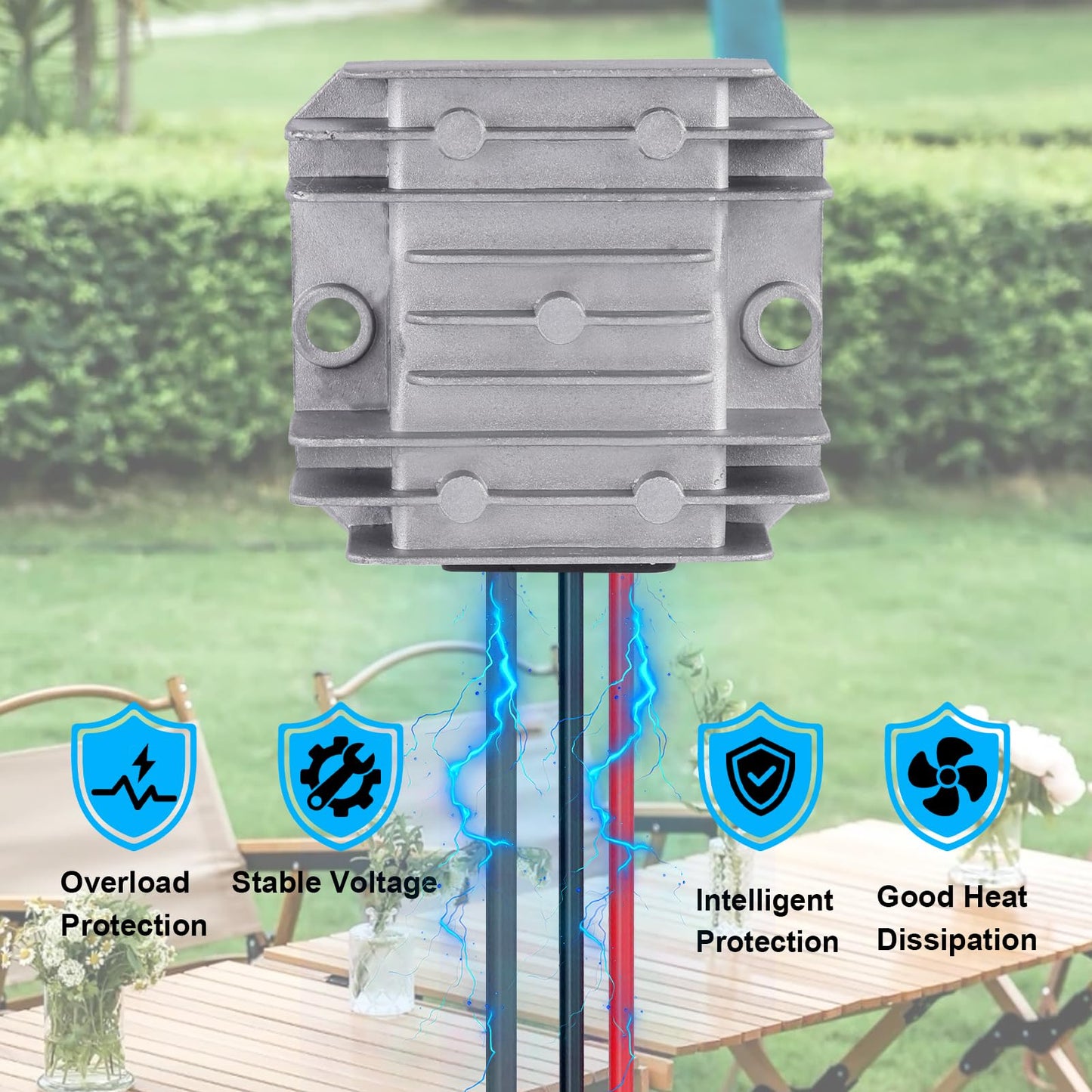 BMMOREN DC 12V/24V to 48V 1.5A Step Up Converter Cable for Starlink Mini, 12V Adapter Power Cord Converter for Starlink Mini Power Supply Cord Boost Conversion with DC5521 Female Port