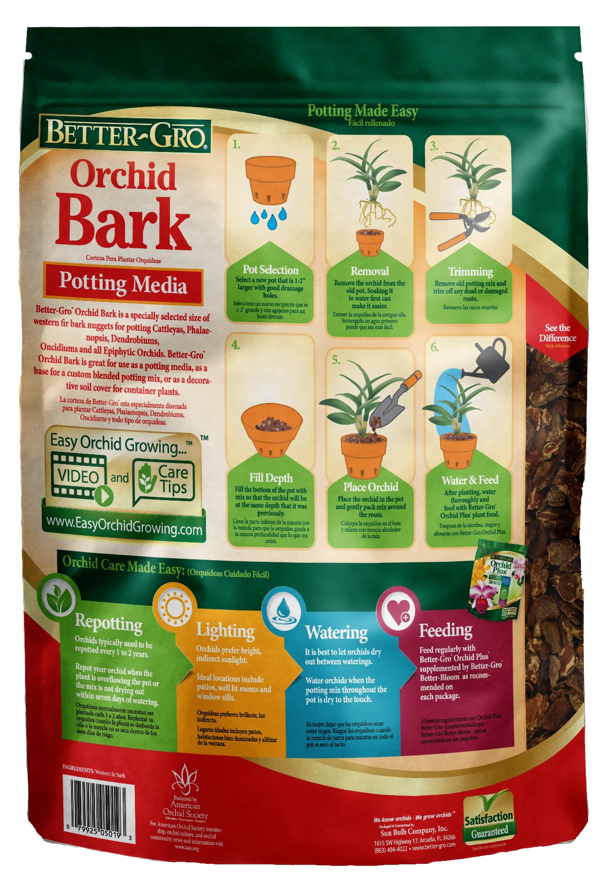 Sun Bulb Better GRO 4-Quart Orchid Bark