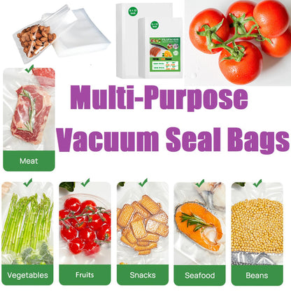 Vacuum Sealer Bags for Food 100 Pack - 10"x12" Precut Freezer Bags | BPA-Free Heavy Duty for Sous Vide, Meal Prep & Compression Storage | Sacs d'étanchéité sous vide