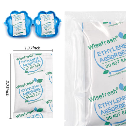 WiseFresh 30 Packs 5 Gram Ethylene Gas Absorber Packet, Vegetable & Fruit Fresh Produce Protector, Food Freshness Extender, Fresh Fruit Preserver, Vegetable Saver