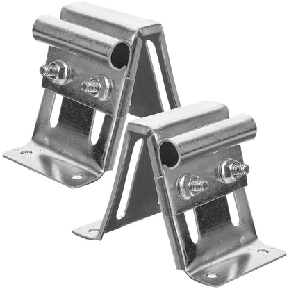 Artibetter Garage Door Pulley Bracket - Zinc Plated Iron Adjustable Top Bracket for Garage Door 2 Pack Durable and Rust-Resistant Ideal for Smooth Operation