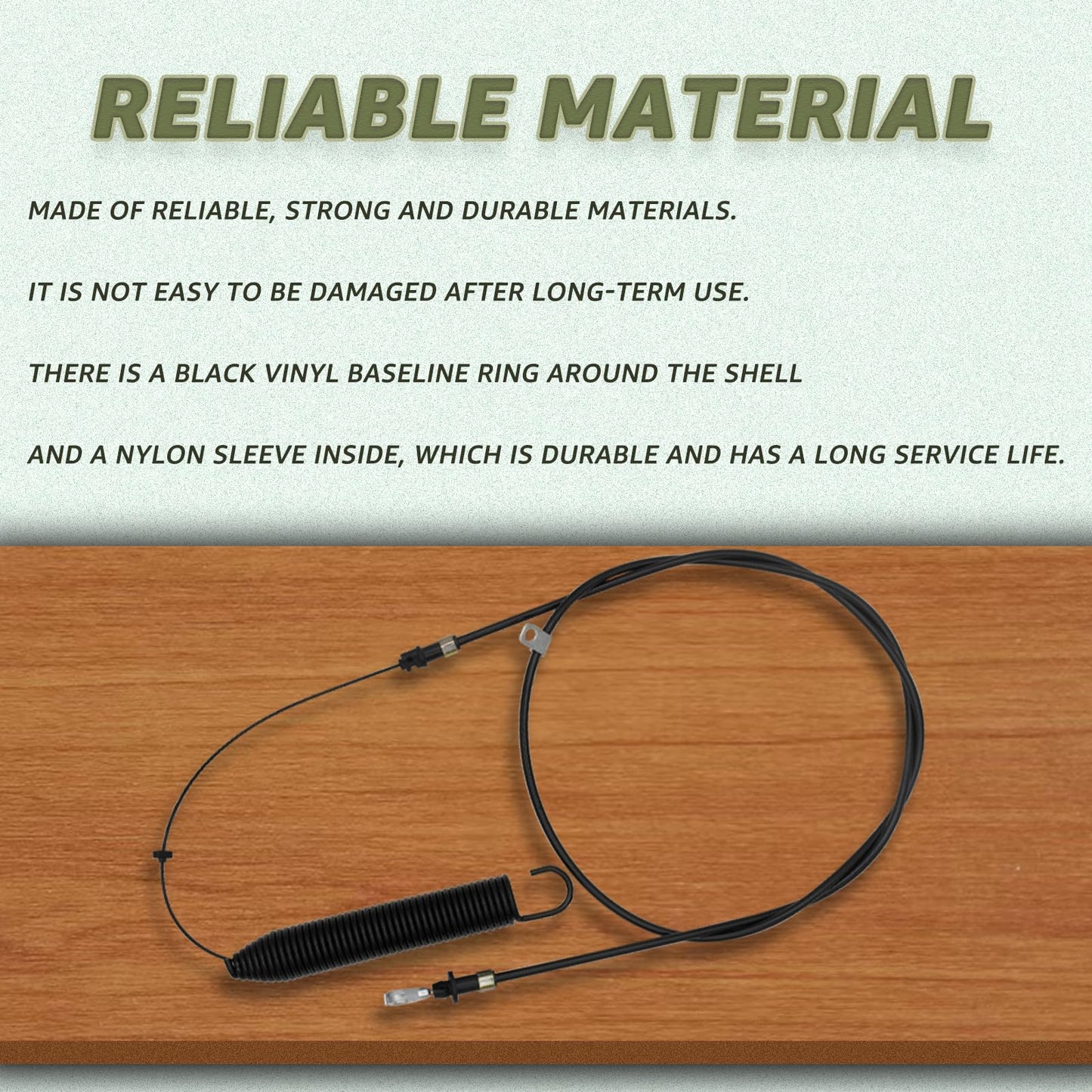 PTO Control Cable Replace GY22387 Compatible with John Deere D100 D105 D110 D120 D125 D130 E100 E110 E120 E130 L100 L105 L107 L110 L111 L118 X105 X106 X107 X125 X126 X127 X145 S100 S110 S120 S220 107S
