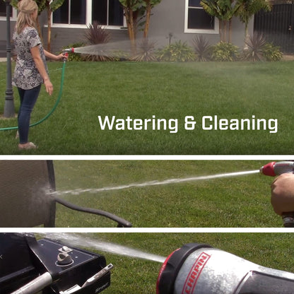 Chapin 4600 Professional Heavy Duty Galvanized Steel with Brass Tip Spray Nozzle and Ergonomic Rubber Grip, Silver/Red