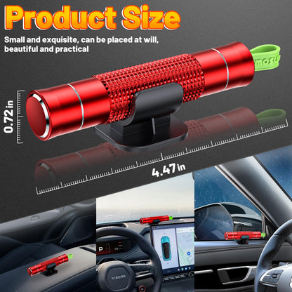 smosun Safehammer - Upgraded Safe Hammer Glass Breaker Under Water, Car Hammer Seatbelt Cutter Window Breaker Emergency Escape Tool, Safehammer Glass Breaker for New Cars (3PCS Red & Black & Silver)