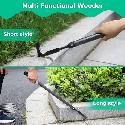 Crack Weeder, 44 Inch Long Manual Crevice Weeding Tool Weed Puller for Sidewalk Paver Deck Boards Weed Removal, Heavy Duty Gardening Tool