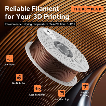 KEXCELLED Metallic PLA Filament 1.75mm, Hunter Green Metal 3D Printer Filament PLA,Silk Metal Glossy Shiny Surface,Dimensional Accuracy +/- 0.03mm,1kg Reusable and Removable Spool