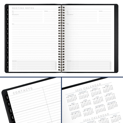 AT-A-GLANCE 2026 Planner, Weekly & Monthly, 7" x 8.75", Medium, Contemporary Lite, Black (70545X0526)