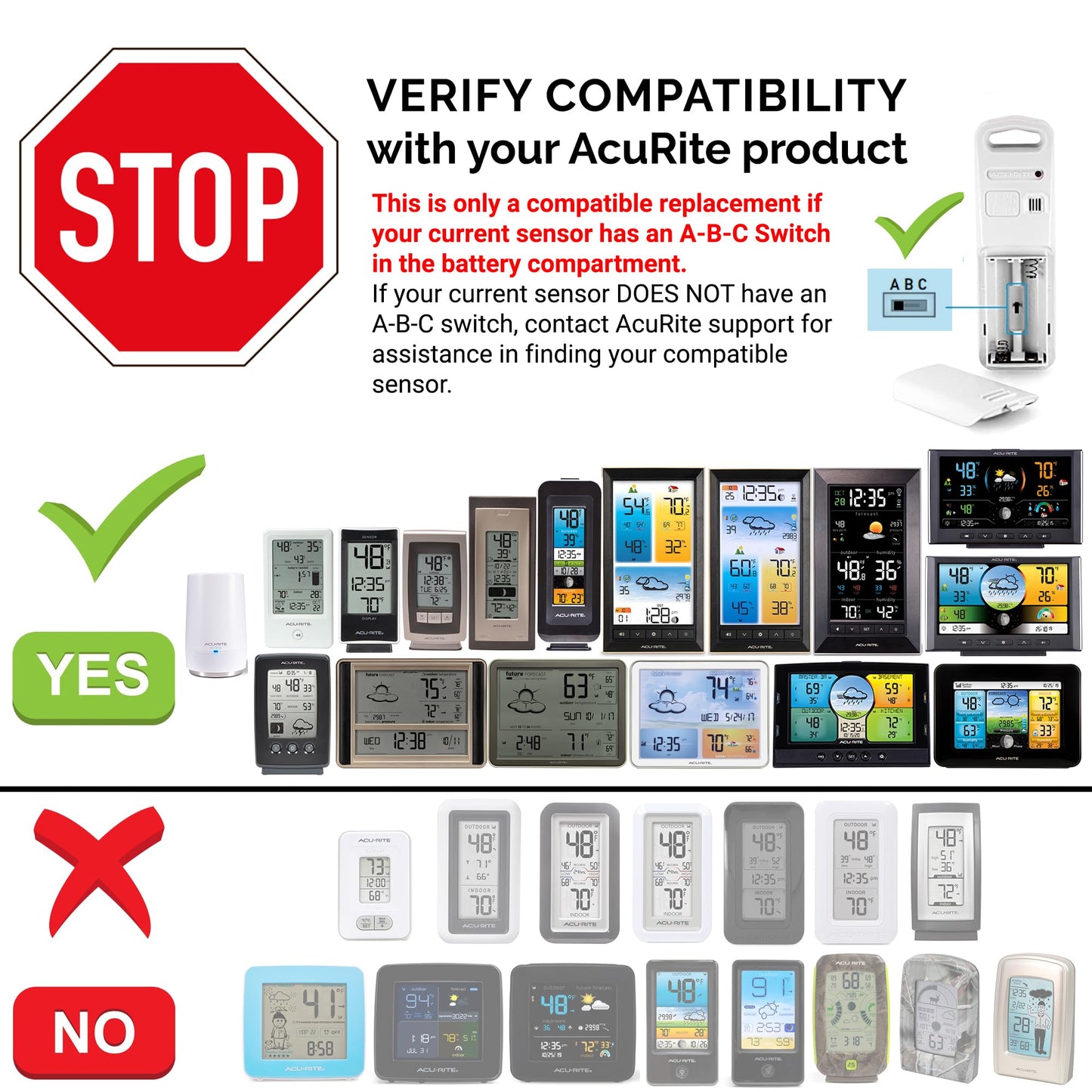 AcuRite 06002RM Wireless Temperature and Humidity Sensor