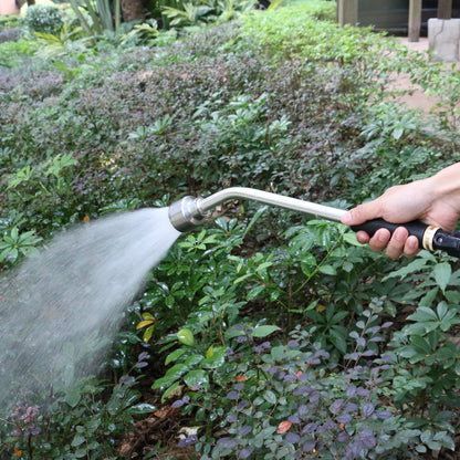 STYDDI 18-inch Soft Rain Watering Wand with Shut Off Valve, Lightweight and Durable Aluminum Spray Wand Perfect for Hanging Baskets, Planters, Greenhouses and Seedbed