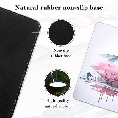 Yimomoyi Non Slip Mouse Pad, 120 x 40cm(47.2"x15.75"x0.12") Mouse Mat Extended, Gaming Mousepad Waterproof, Mouse Mat with Rubber Base, Mouse Pad Laptop for Office and Home (F)