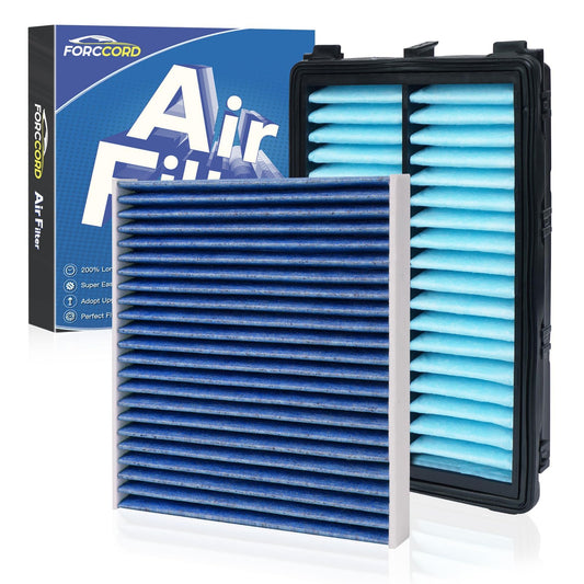 [2-Pack] Cabin & Engine Air Filter for 2022-2026 Hyundai Tucson, 2021-2026 Santa Fe, 2021-2026 Sorento, 2020-2026 Sonata, 2022-2026 Santa Cruz Cabin Filter Replace Accessories (All Non-Hybrid Only)