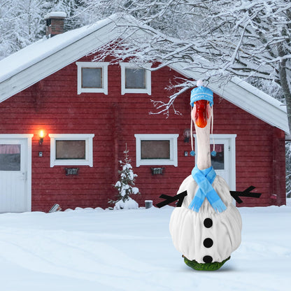 Cute Christmas Goose Costume - Winter Goose Outfit for Outdoor Statue Decoration