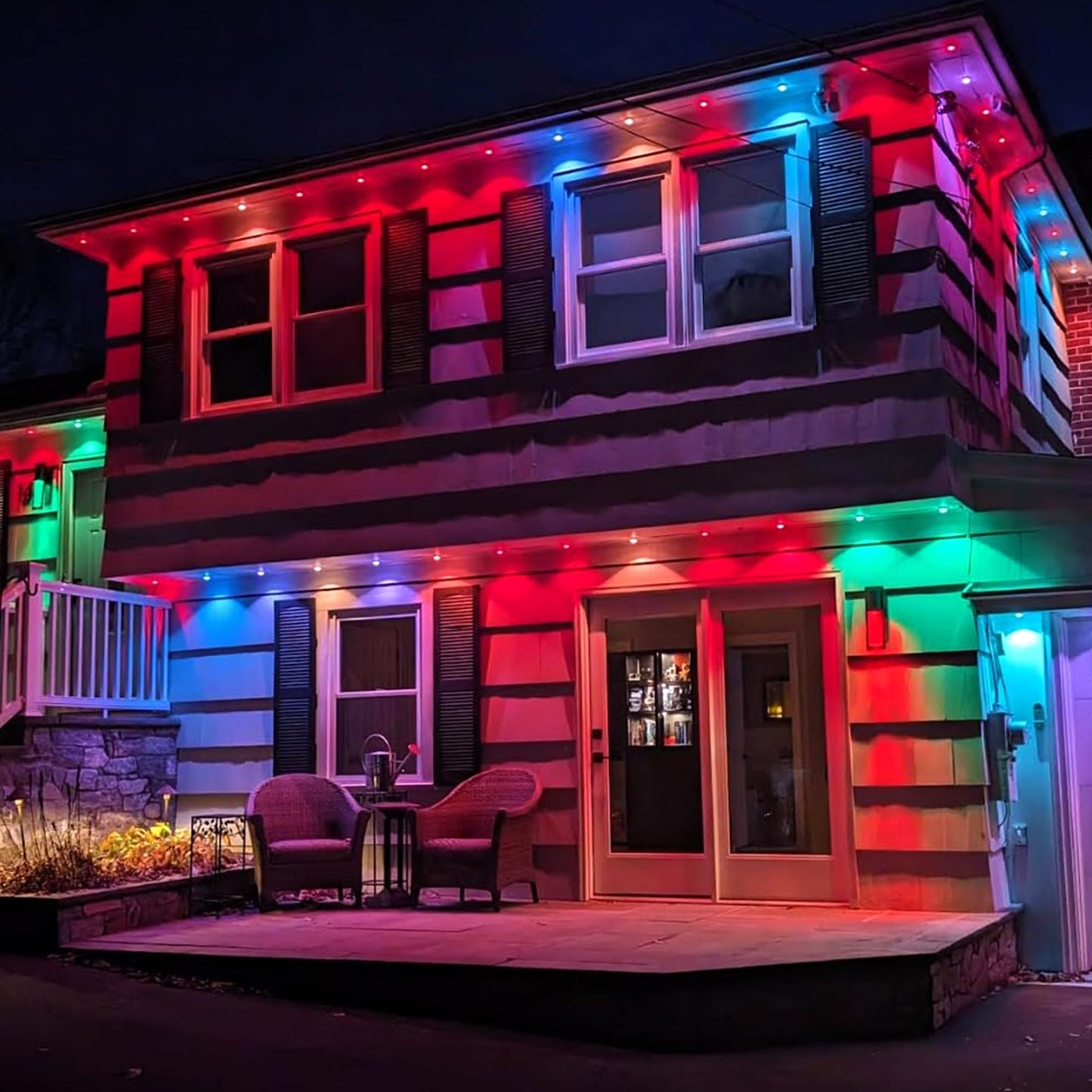 40 Pcs H705 LED Light Mounting Bracket Clip,Waterproof H705 LED Lights Mount Set with 80 Screws,Screw Mounting White Square Light Brackets for Outdoor Installation