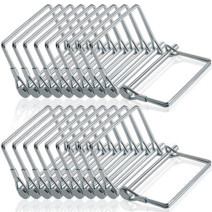 ZOOFOX 20 Pieces Trailer Coupler Pin, Heavy-Duty PTO Shaft Locking Pin Set, Square Wire Locking Pin for Farm Trailers Wagons Towing, Lawn and Hitches, 6/25" x 2-3/4"