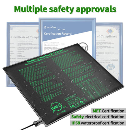 RC SLL Seedling Heat Mat,20"x20.75" Heat mats for Seed Starting,Waterproof Plant Heating Mat Heating Pad for Seed Germination,Hydroponic Heating Pad Seed Starter (1 Pack)