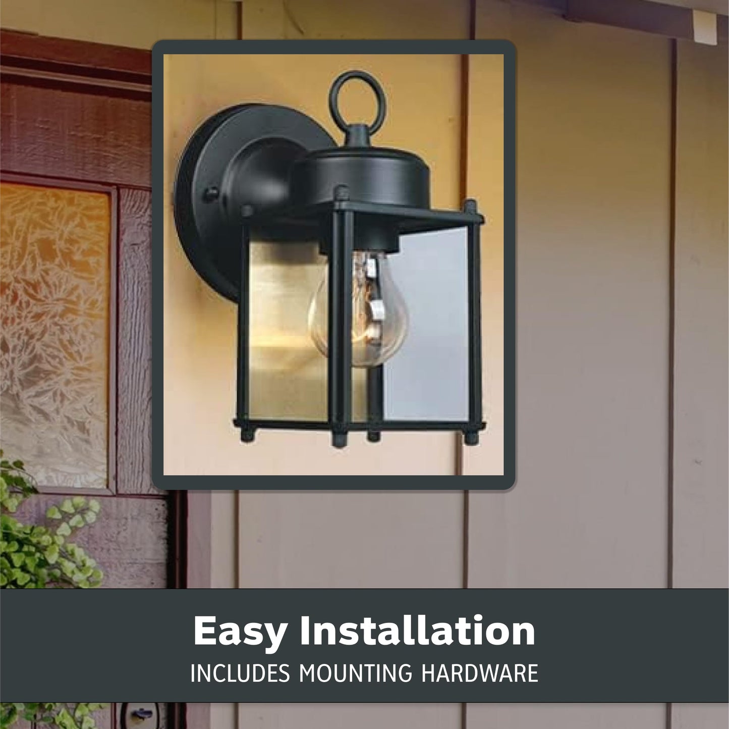 Designers Fountain 1161-BK Value Collection Wall Lanterns, Black