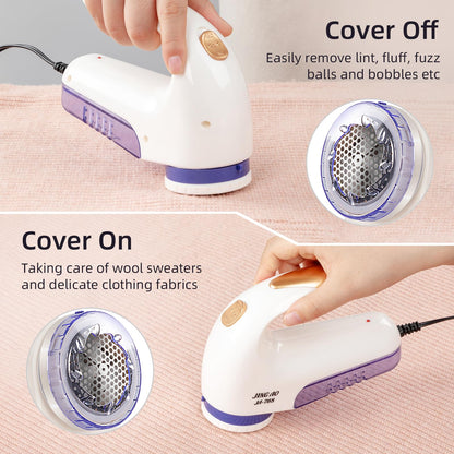 Lint Remover Fabric Shaver Defuzzer Portable Electric Fabric Clothes Furniture Shaver for Sweater Knitwear Carpet Blankets Couch, Cord Plug Operated