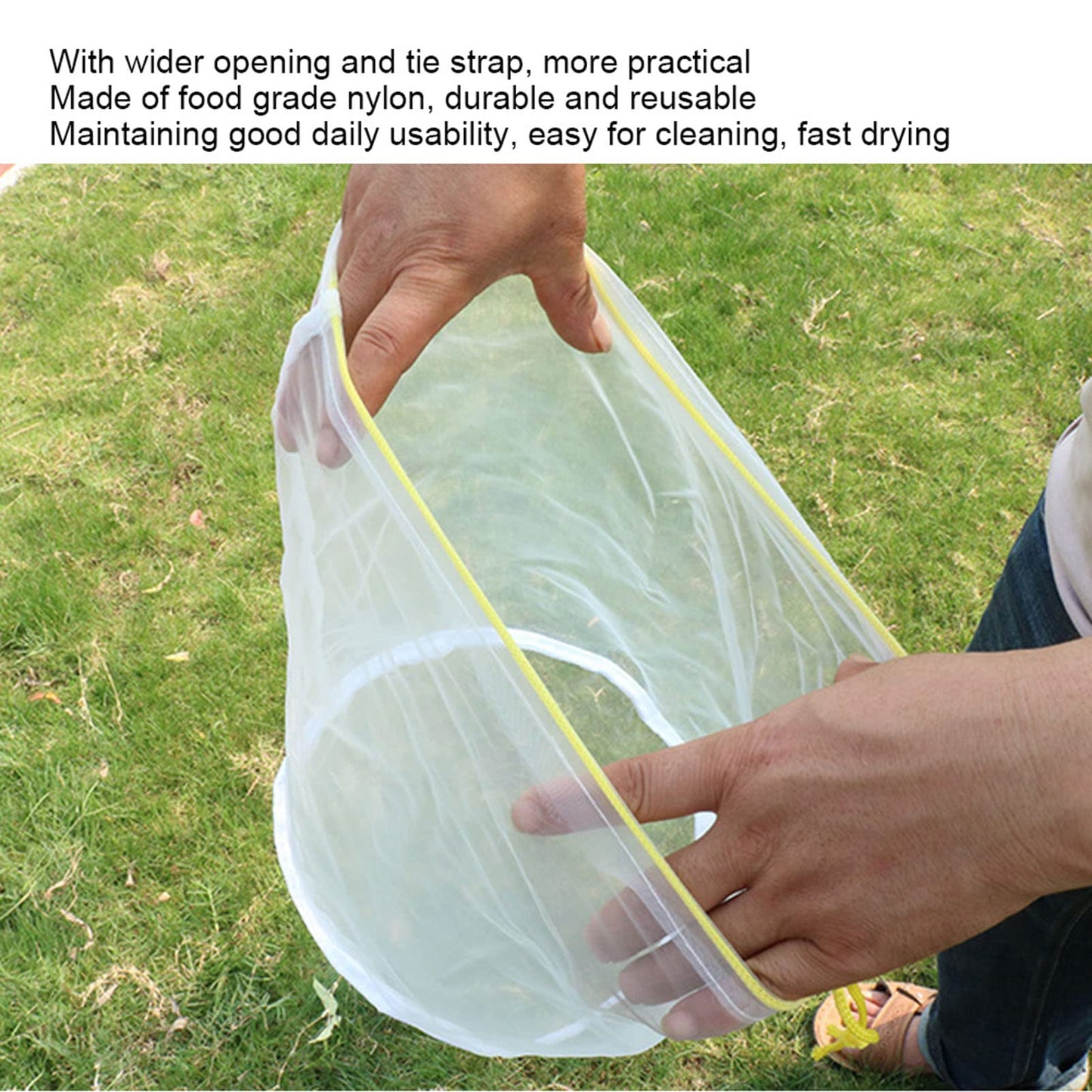 10PCS Honey Strainer Bags,Reusable Bee Honey Filter Bag,with Adjustable Drawstring,Mesh Nylon Strainer, Apiary Equipment,Washable Beekeeping Supplies for Wax Beer Nut Milk