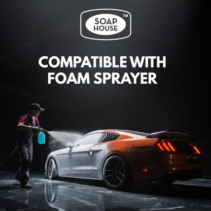 Soap House Deep Clean Car Wash – 1 Gallon (3.78L) – Orange Scent – Concentrated Formula for Tough Dirt & Road Grime – Safe for All Vehicles – Foam Sprayer Compatible