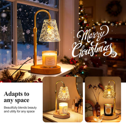 SyncGlow Candle Warmer Lamp with Timer, Birthday Gifts for Women Mom, House Warming Gifts New Home, Wax Melt Warmer for Scented Jar-Black