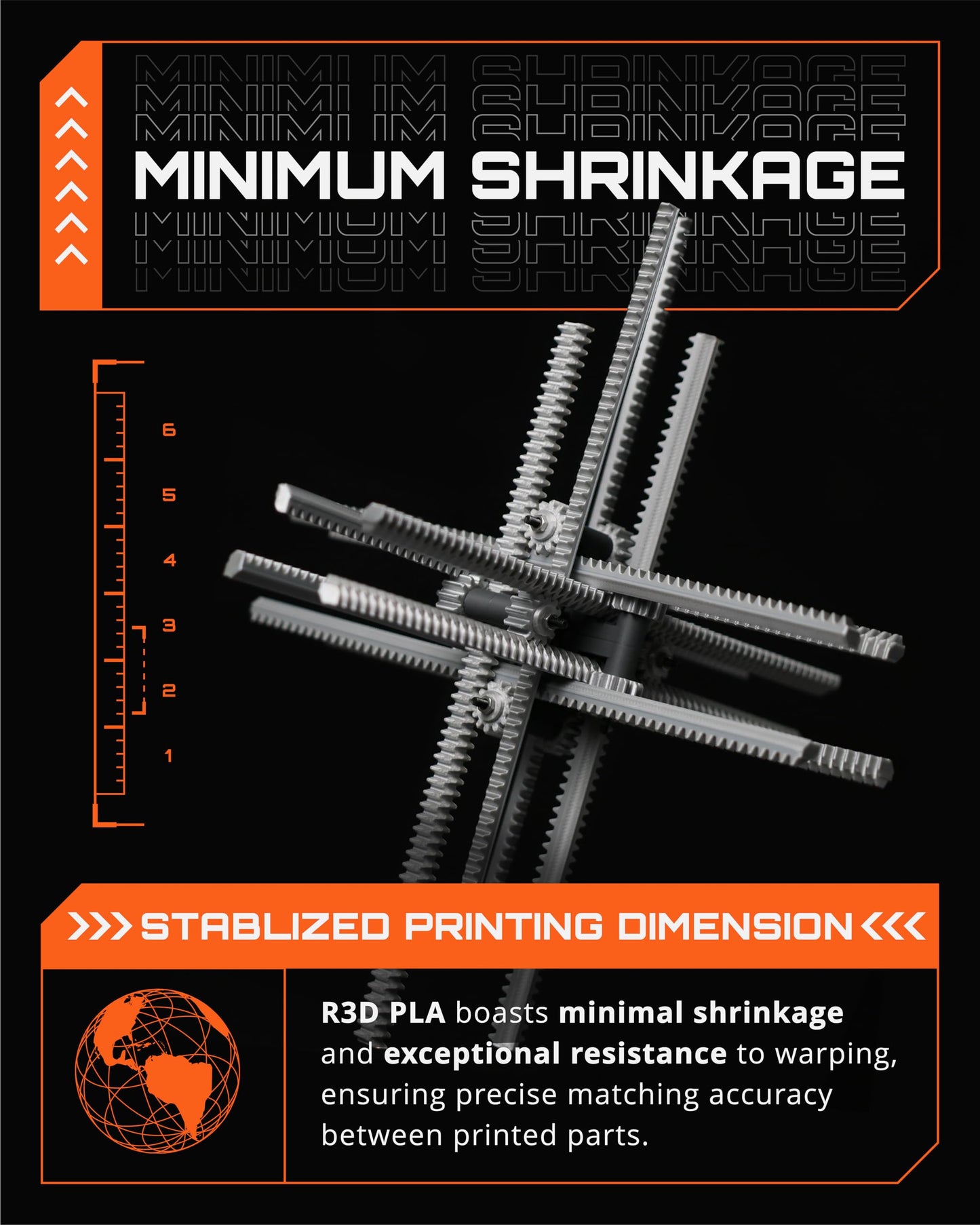 R3D Dual Color Silk PLA 3D Printer Filament Filament, Co-Extrusion, 1.75mm 1KG, 30-370 mm/s High-Speed Printing, 1.75mm, Dimensional Accuracy +/- 0.02 mm, 1kg Plastic Spool (Silk Bronze-Orange)