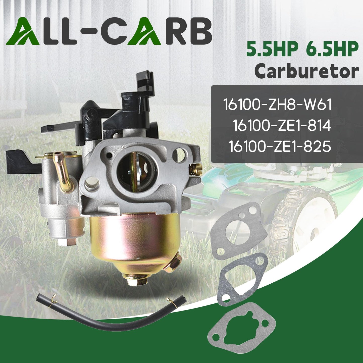 ALL-CARB 212cc Carburetor Replacement for Honda GX120 GX140 GX160 GX200 5.5HP 6.5HP 16100-ZH8-W61 W/Choke Lever Carb